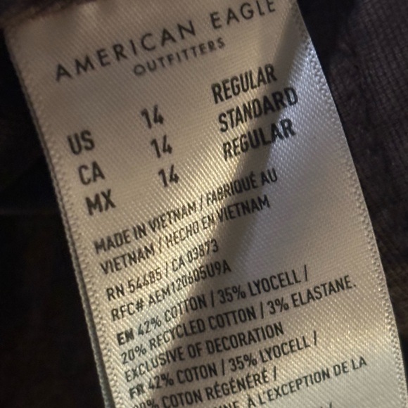 American Eagle Stretch High Waisted Utility Stovepipe Pant - Picture 6 of 6